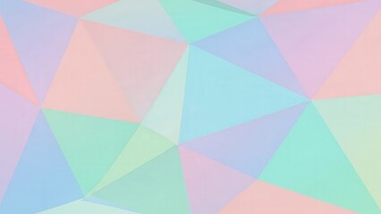 Abstract Polygon Pattern with Pastel Color Gradient for Creative Backgrounds and Design Projects
