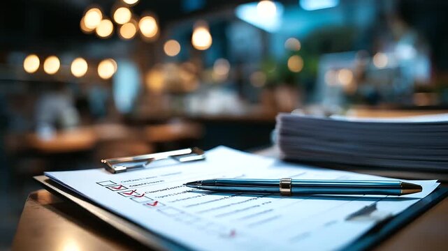 Checklist and document planning with approval marks compliance verification system workflow management process audit examination business strategy assessment corporate