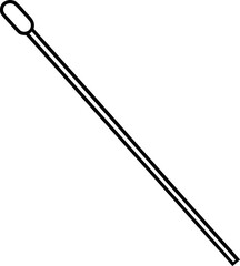 Obraz premium Straight Stirring Rod Icon for Lab Use