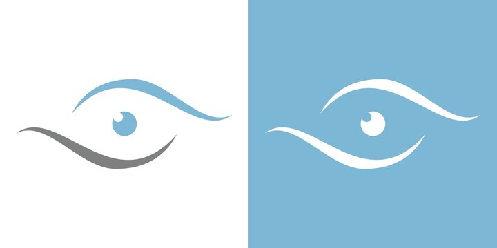 Eye technology logo design ,eye care, media vision vector template design

