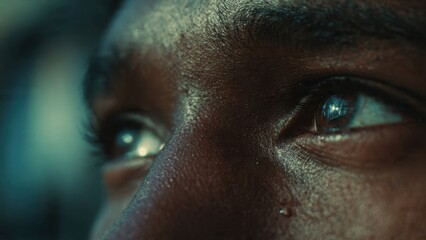 Naklejka premium Close-up of person's eye