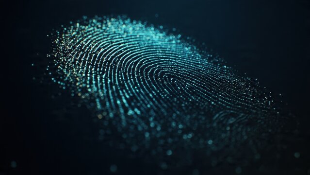 Digital fingerprint for security identity. - Powered by Adobe