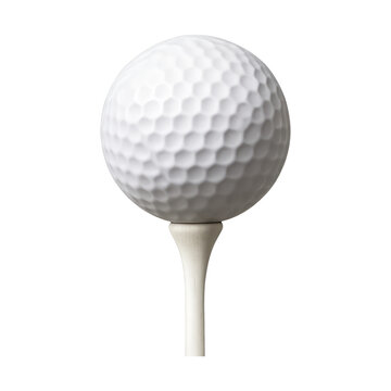 PNG Golf ball on tee isolated