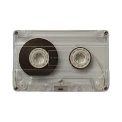 PNG Vintage cassette tape design element.