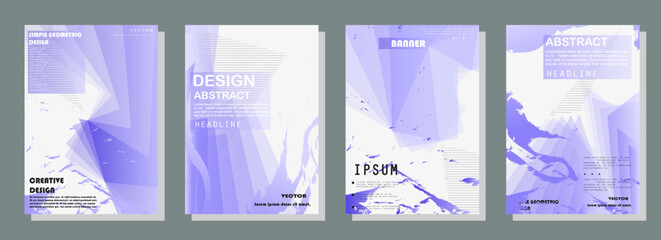 Abstract gradient poster background vector set

.