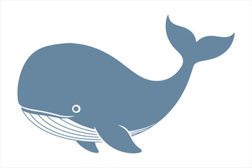 Obraz premium Illustrated whale Vector