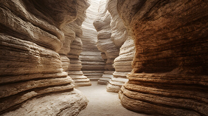 Ancient Rock Formation: An exploration into the heart of a mesmerizing canyon, where the forces of nature have sculpted towering walls of rock and stone.
