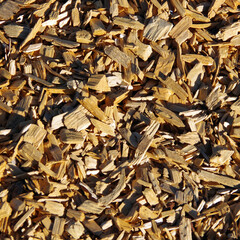 Wood chops and scraps for mulching