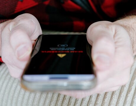 Scammer Sends SMS 2FA Intercept Scam Smishing Attempt Through OTP Code - Cybersecurity Mobile Phishing Campaigns Increase Strong MFA Rules Concept