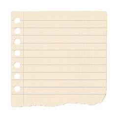 Naklejka premium PNG Torn lined paper element