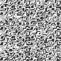 Abstract Geometric Seamless Pattern Vector, Retro Background for Wallpaper, Fabric, Textile, and Interior Design