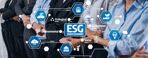 Professional Network Emphasizing Green Business Practices with ESG Focus Highlighting Environment, Social Responsibility, and Governance Strategies. Amity