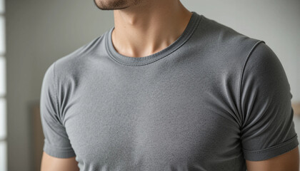 Fast drying t-shirt on man