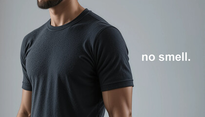 odorless fabric t-shirt made from merino wool
