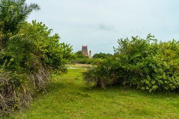 Hindou temple  autour d'un paysage &agrave; Jaffna au Sri Lanka