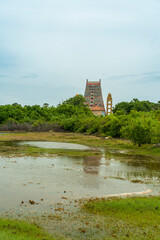 Hindou temple  autour d'un paysage &agrave; Jaffna au Sri Lanka