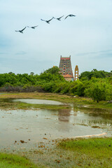 Hindou temple  autour d'un paysage &agrave; Jaffna au Sri Lanka