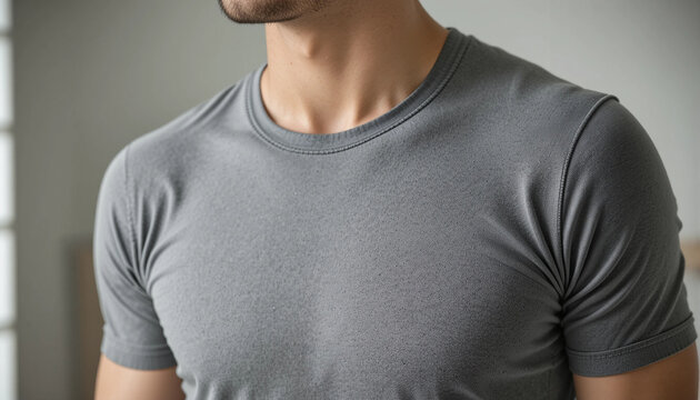 Fast drying t-shirt on man