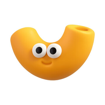 PNG Cute macaroni character illustration