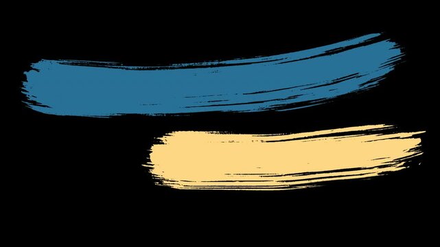 Hand Drawn Brush Stroke Lower Thirds with Transparent Background. Grunge, chalk, scribble animated lower thirds for video overlays, motion graphics, and creative projects.