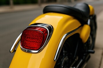 Motorcycle urban street vehicle detail nighttime view adventure concept