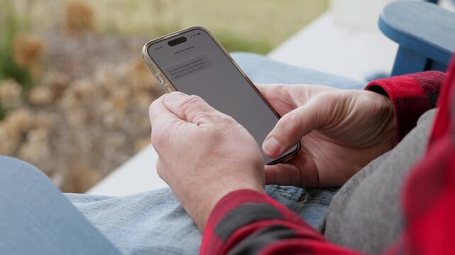 Scammer Sends SMS 2FA Intercept Scam Smishing Attempt Through OTP Code - Cybersecurity Mobile Phishing Campaigns Increase Strong MFA Rules Concept