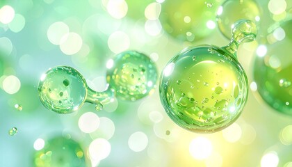 みずみずしく弾むぷるん系ジェル美容イメージ ジェネレーティブAI