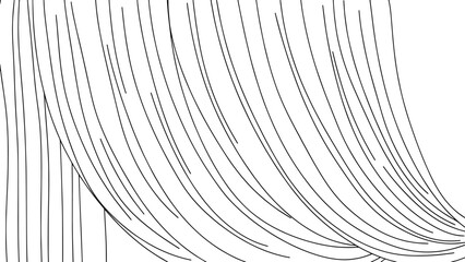 Abstract Curved Line Pattern with Concentric Arcs in Monochrome Design.