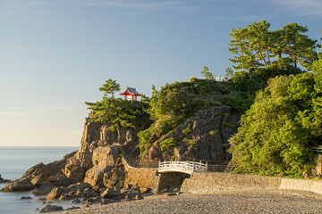 Naklejka na ściany i meble Kochi, Japan at Watatsumi Shrine