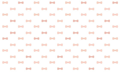 色んな柄のレトロなピンクのリボンが並ぶ模様