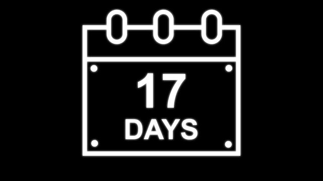 17 days animated icon