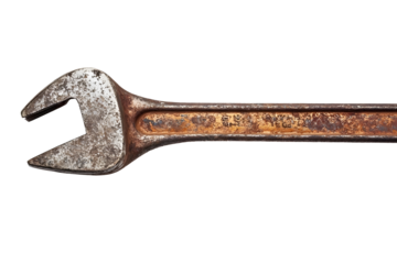Pipe wrench isolated on white background