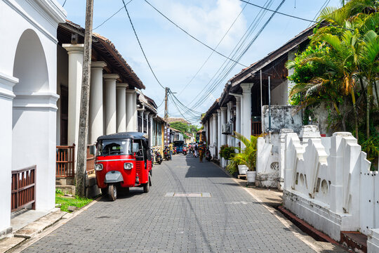 views of galle fort old town, sri lanka