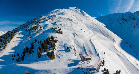 La Norma Ski Resort France Winter Aerial