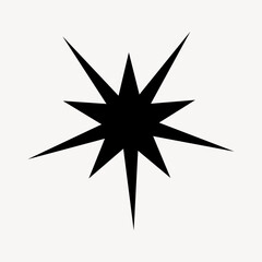 Obraz premium Abstract black starburst design vector