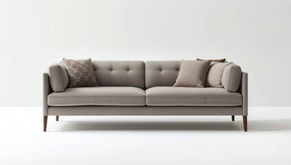 Fototapeta premium Modern sofa on white background