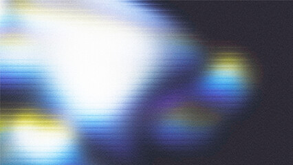 Abstract wallpaper featuring a fractal glass gradient with horizontal lines. Vintage color digital design asset. Grainy texture.