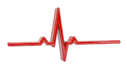 Red Heartbeat Line
