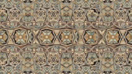 Obraz premium Abstract geometric and organic line art pattern with intricate shapes and modern design.