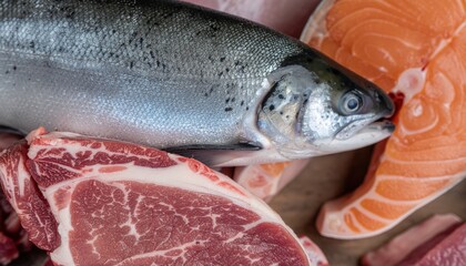 Meat and Fish Assortment.