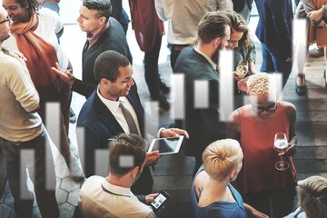 Diverse group of business people having a meetup