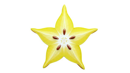 Slice of Star Fruit (Carambola)