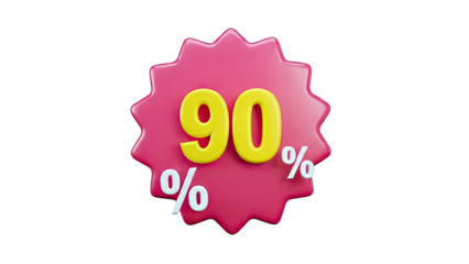 90% Discount Sticker