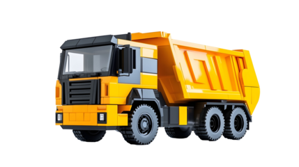 new and modern garbage collection truck isolated on white