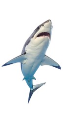 Fototapeta premium Great white shark, isolated