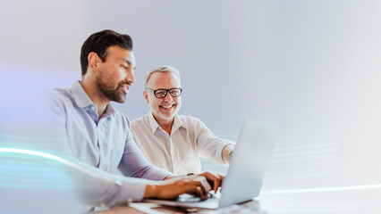 Obraz premium web developers working on a laptop