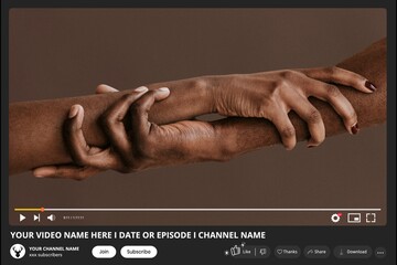 Social Media video frame of a woman power