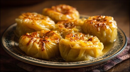 Delicious homemade food with imperfect shape and uneven surface, natural plating style