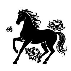 chinese new year of the horse vector 
