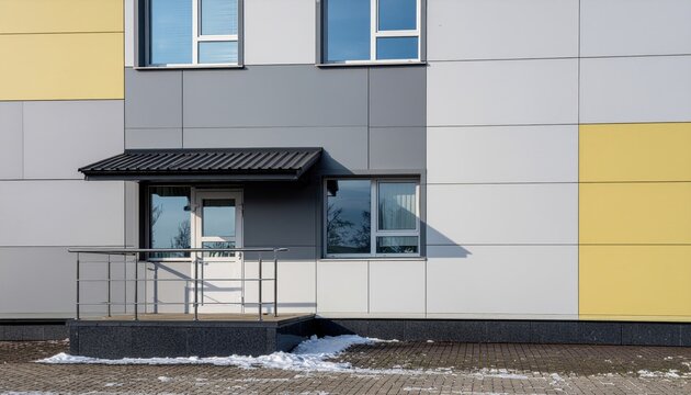 Building facade detail.